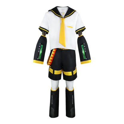 Anime Rin Len Cosplay Kostüm Len Rin Cosplay Len Kostüm Kopfbedeckungen Zubehör Kagamine JK Uniform Halloween Comic Con Outfit