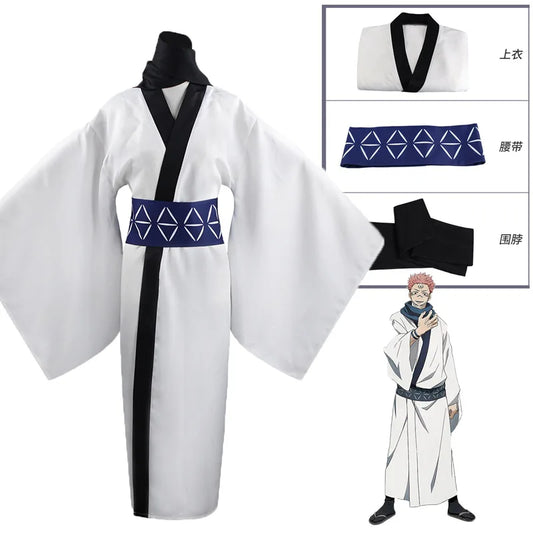 Anime Jujutsu Ryomen Sukuna Cosplay Kostüm Japanischer Kimono Frauen Männer Phantasie Anzug Outfit Halloween Karneval Uniform