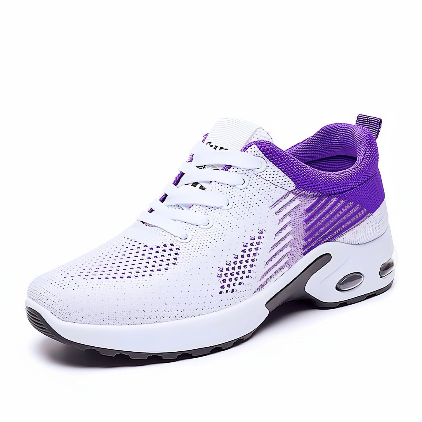 Atmungsaktive Laufschuhe zum Schnüren für Damen, Sportschuhe mit Luftpolsterung und leichtem Mesh, Outdoor-Sport-Trainingsschuhe