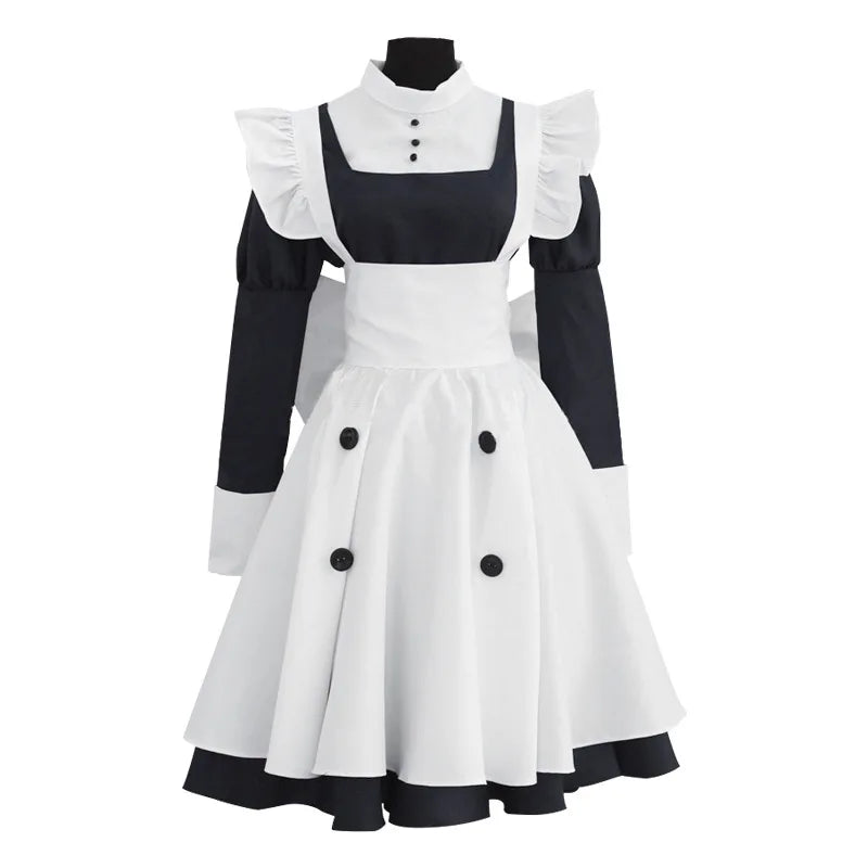 Black Butler MEY-RIN Cosplay-Kostüm, Anime-Uniform für Frauen, Halloween-Kostüme