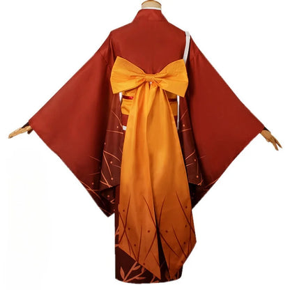 Costume de Cosplay Izumi Kyouka Kimono Izumi Kyouka Anime Izumi Kyouka Ensemble Complet pour Tenue de Fête d'Halloween pour Femmes Filles