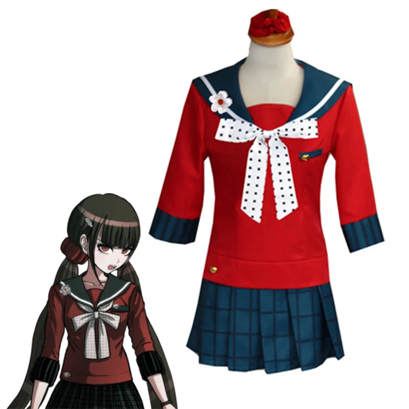 Danganronpa Harukawa Maki Cosplay Costume Sœur Loli Halloween Carnaval Jupe Drôle Perruque Pour Femme