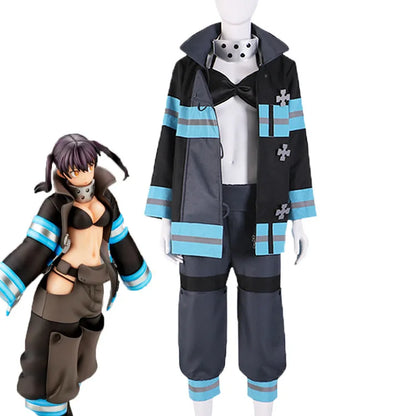 Anime EnnEnn No Cosplay Shouboutai Tamaki Kotatsu Cosplay Kostüm Shinra Kusakabe Takehisa Hinawa Feuerwehrmann Uniformen Anzug