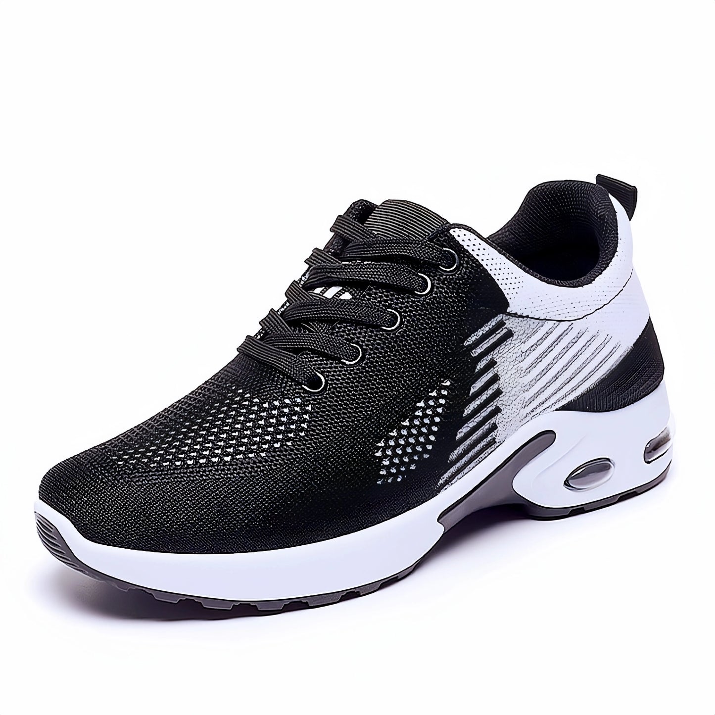 Atmungsaktive Laufschuhe zum Schnüren für Damen, Sportschuhe mit Luftpolsterung und leichtem Mesh, Outdoor-Sport-Trainingsschuhe