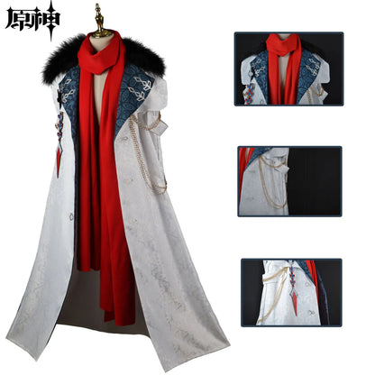 Jeu Anime Genshin Impact Fatui cosplay Cape exécutive Écharpe Tartaglia Childe Ajax vêtements d'halloween Uniforme New Skin harbinger