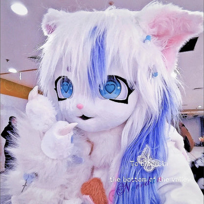 Fursuit Tête Kigurumi Kig Furry Masque Cosplay Costume Pattes Queue Comiket Furry Headbase Chat Lapin Poupée Animal Cosplay Costume