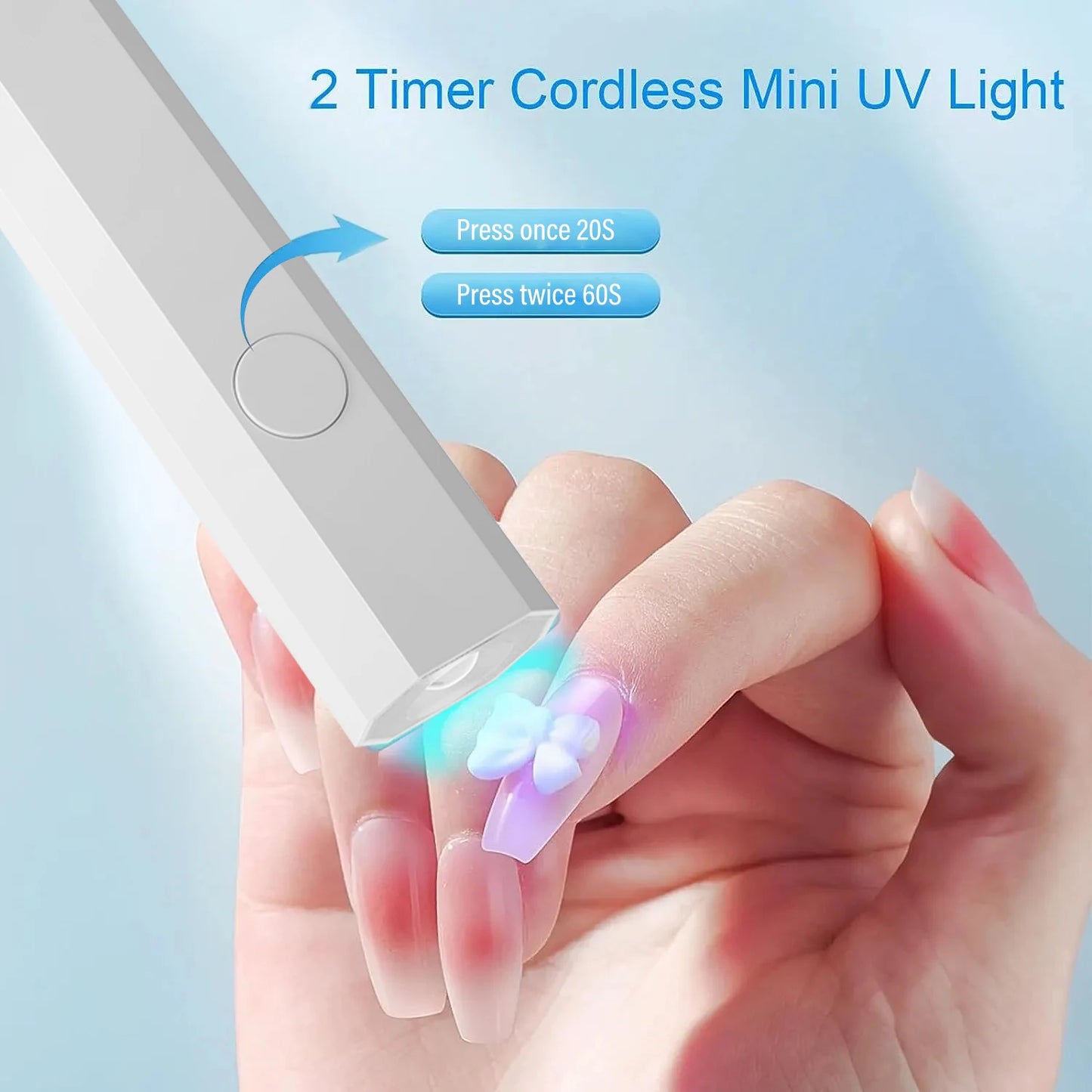 LINMANDA Portable Handheld Mini Nail Lamp For Gel Polish Quick Dry Flashlight Pen USB Nail Dryer Machine UV LED Nail Lamp