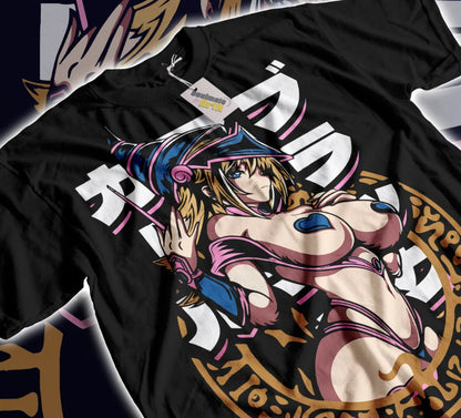 Maga Oscura T-Shirt Yu-Gi-Oh Chica Girl Anime Kawaii Waifu Sweater Soft Tee