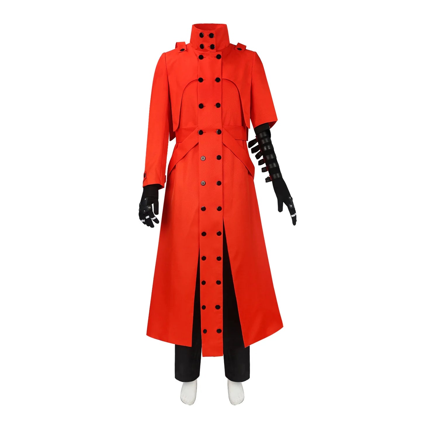 New Anime Trigun Vash The Stampede Cosplay Costume Long Red Windbreaker Coat Uniform Adult Man Halloween Carnival Suit prop