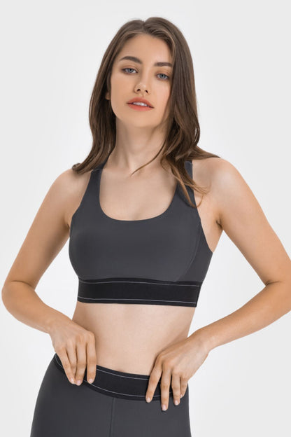 Soutien-gorge de sport contrasté Millennia